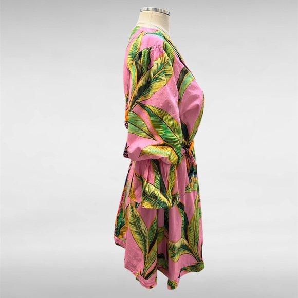 Farm Rio Mixed Print Wrap Dress - Picture 8 of 11